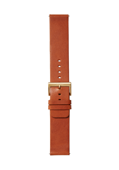 23mm Veg Tanned Leather Band - Marrone sella View 2