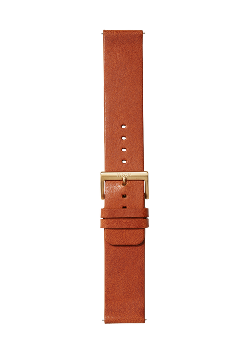 23mm Veg Tanned Leather Band - Marrone sella