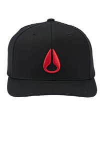 Deep Down Flexfit Athletic Fit Hat - Nero / rosso View 3