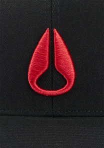 Deep Down Flexfit Athletic Fit Hat - Nero / rosso View 4