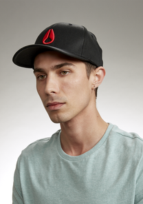 Deep Down Flexfit Athletic Fit Hat - Nero / rosso View 5