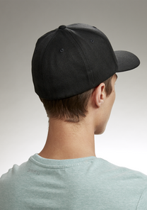 Deep Down Flexfit Athletic Fit Hat - Nero / rosso View 6