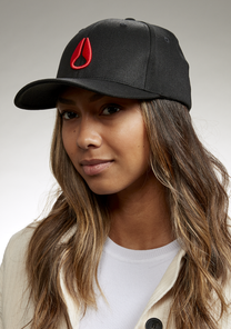 Deep Down Flexfit Athletic Fit Hat - Nero / rosso View 7