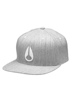 Deep Down Flexfit Athletic Fit Hat - Grigio mélange / bianco