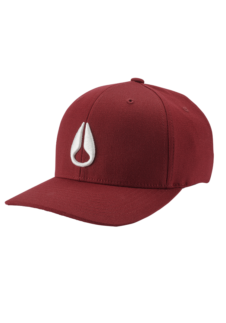 Cappello Deep Down Flexfit Athletic Fit - Bordeaux / Bianco