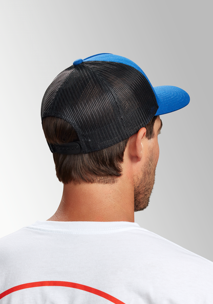 Iconed Trucker Hat - Royal / Black View 6