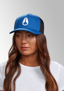 Cappellino Trucker con icona - Blu reale / Nero View 7