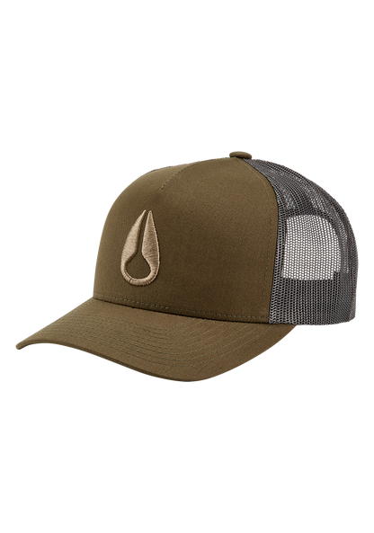 Iconed Trucker Hat - Oliva scuro View 1