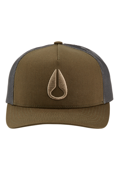 Iconed Trucker Hat - Oliva scuro View 3