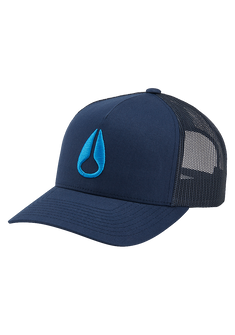 Iconed Trucker Hat - Blu navy / blu