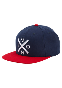 Cappello Snapback Exchange - Blu navy / Rosso View 1