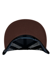 Team Trucker Hat - Blu navy / marrone View 4