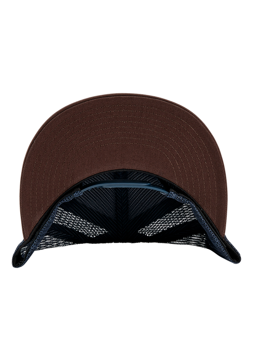 Team Trucker Hat - Blu navy / marrone