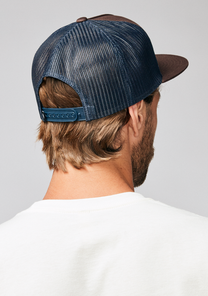 Team Trucker Hat - Blu navy / marrone View 7