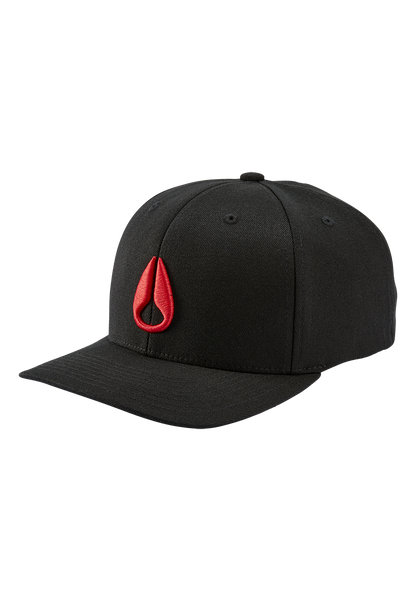 Cappello snapback Deep Down - Nero / rosso View 1