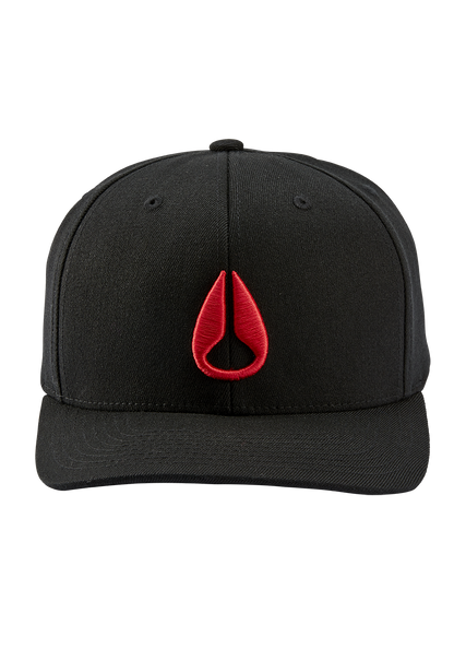 Cappello snapback Deep Down - Nero / rosso View 3