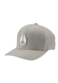 Cappello snapback Deep Down - Grigio mélange / bianco