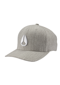 Cappello snapback Deep Down - Grigio mélange / bianco