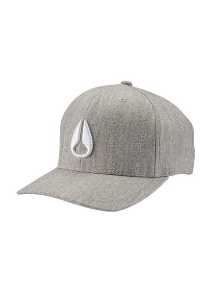 Cappello snapback Deep Down - Grigio mélange / bianco View 1