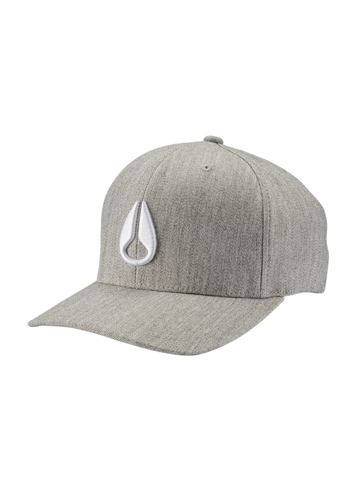 Cappello snapback Deep Down - Grigio mélange / bianco