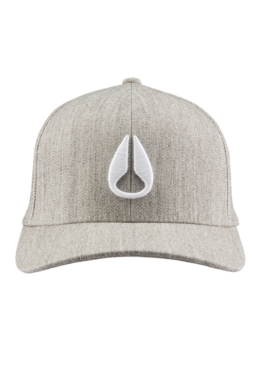 Cappello snapback Deep Down - Grigio mélange / bianco