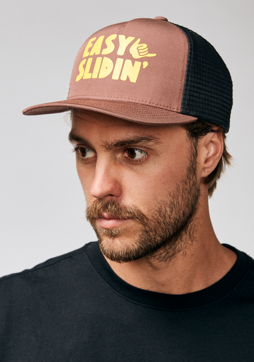 Cappello trucker Slidin - Marrone