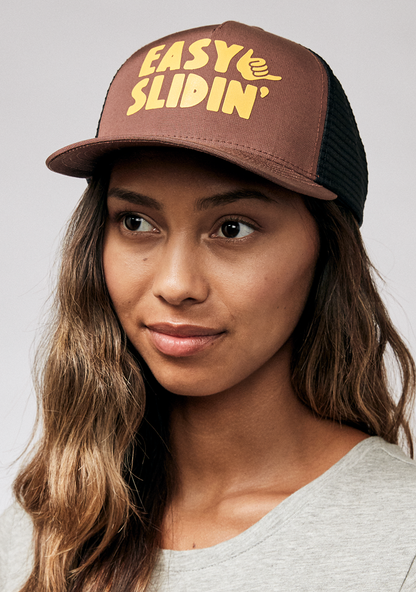 Cappello trucker Slidin - Marrone View 8