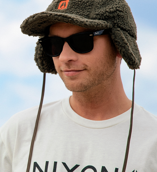 Cappellino con paraorecchie Babs - Oliva