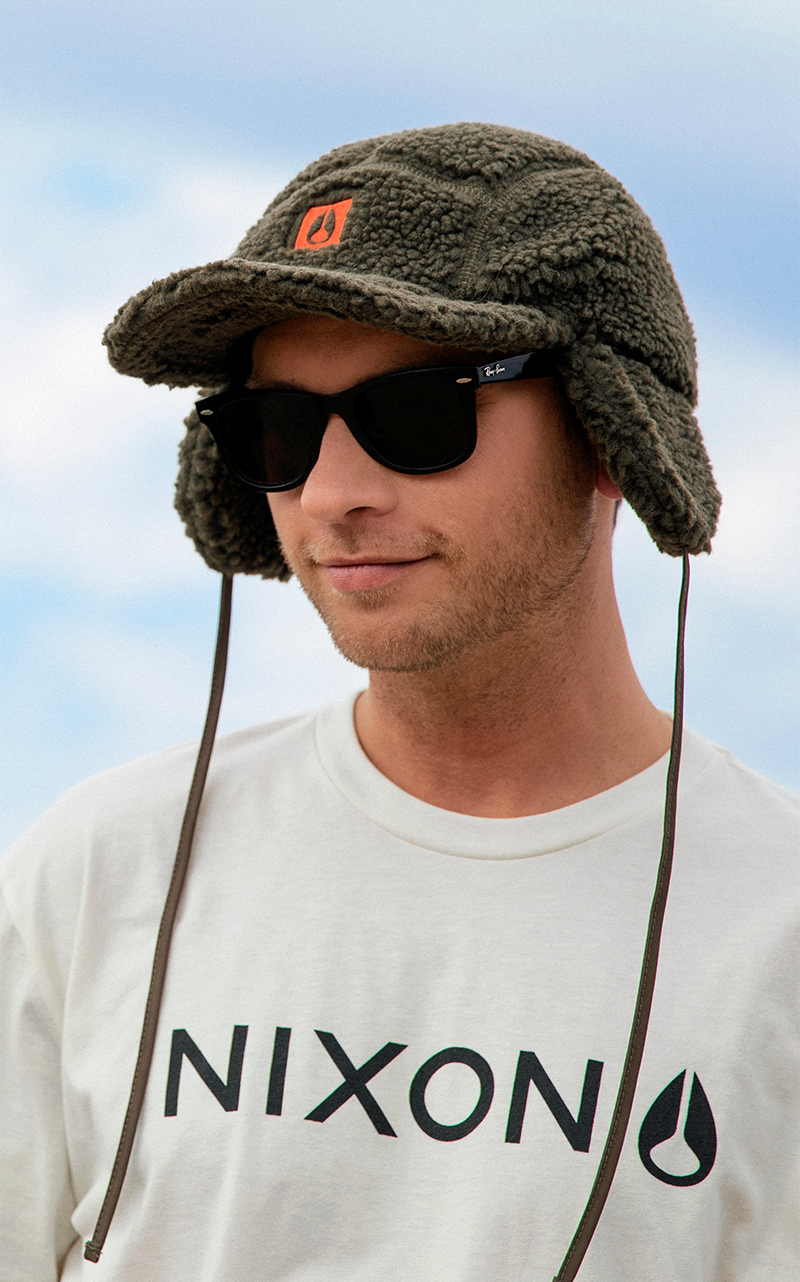 Cappellino con paraorecchie Babs - Oliva