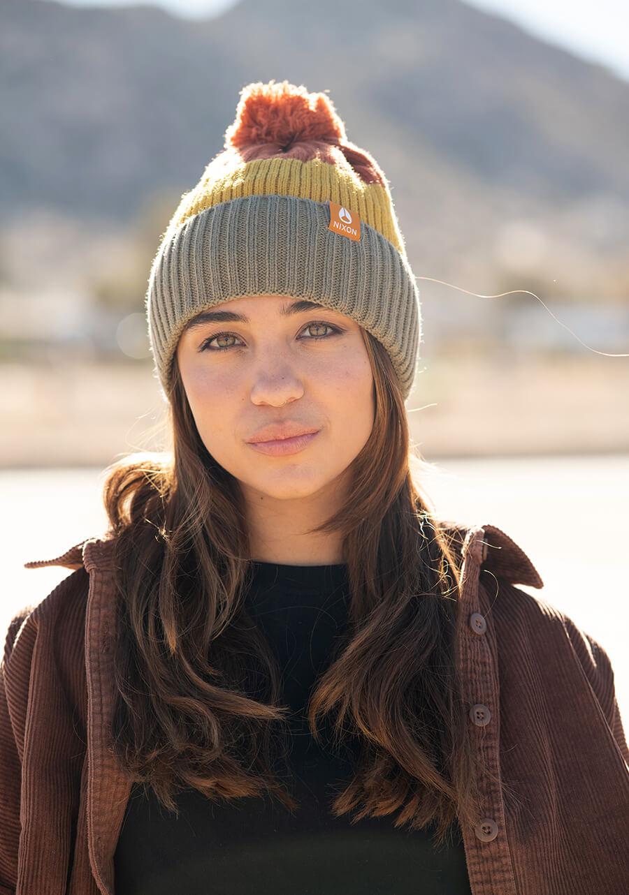 Schrader Pom Beanie - Vintage Arancione Multi