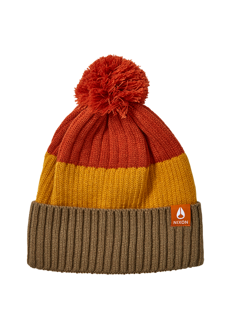 Schrader Pom Beanie - Vintage Arancione Multi