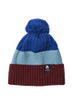 Schrader Pom Beanie - Dark Cherry / Blue