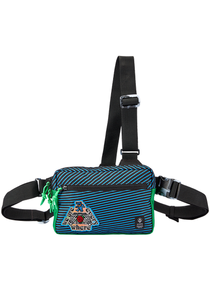 Grateful Dead Bandit Bag - Black / Blue / Green View 1