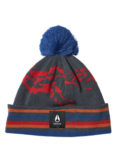 Ridge Pom Beanie - Blu navy / multicolore