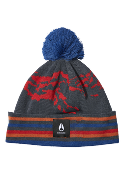 Ridge Pom Beanie - Blu navy / multicolore