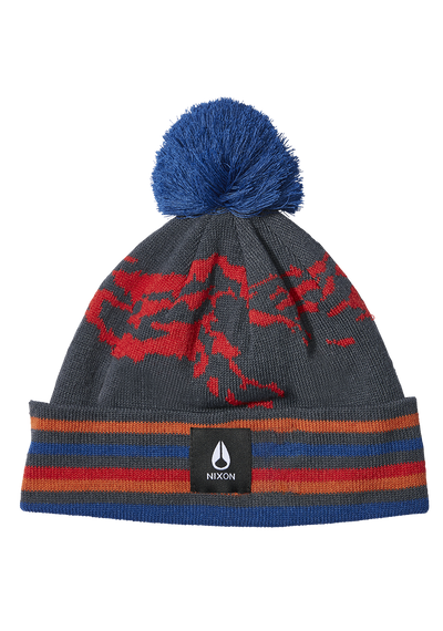 Ridge Pom Beanie - Blu navy / multicolore