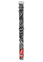 Rolling Stones 20mm Recycled One Piece Band - Nero / grigio