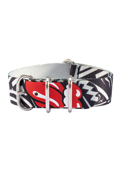 Rolling Stones 20mm Recycled One Piece Band - Nero / grigio View 2