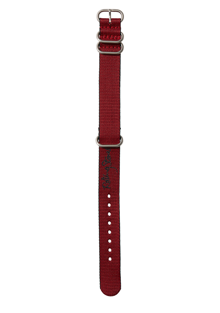 Rolling Stones 20mm Cinturino Unico Riciclato - Rosso