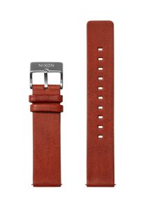 20mm Veg Tanned Leather Band - Marrone View 1
