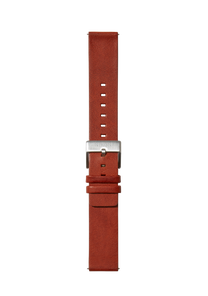 20mm Veg Tanned Leather Band - Marrone View 2