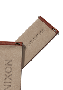 20mm Veg Tanned Leather Band - Marrone View 3