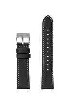 Cinturino in pelle cucita da 23 mm