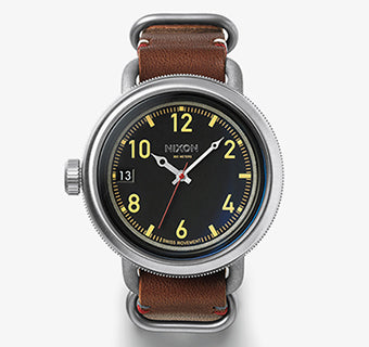 Nixon October Leather Watch