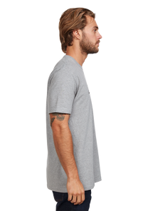 OG Script Eco-Repreve® T-Shirt - Grigio mélange scuro / nero View 4