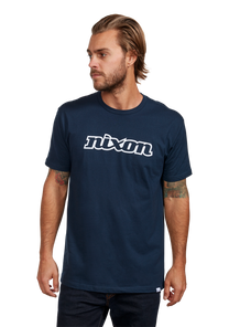 OG Script Eco-Repreve® T-Shirt - Blu navy / bianco View 3