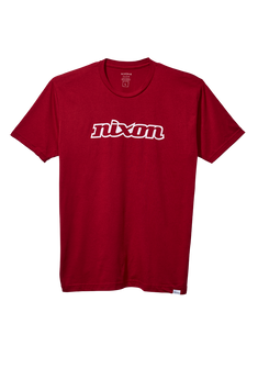 OG Script Eco-Repreve® T-Shirt - Rosso cardinale / bianco