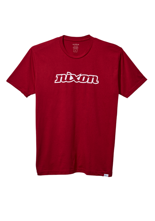 OG Script Eco-Repreve® T-Shirt - Rosso cardinale / bianco