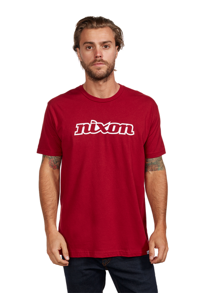 OG Script Eco-Repreve® T-Shirt - Rosso cardinale / bianco View 3