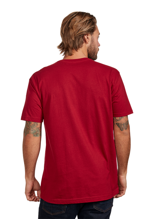 OG Script Eco-Repreve® T-Shirt - Rosso cardinale / bianco